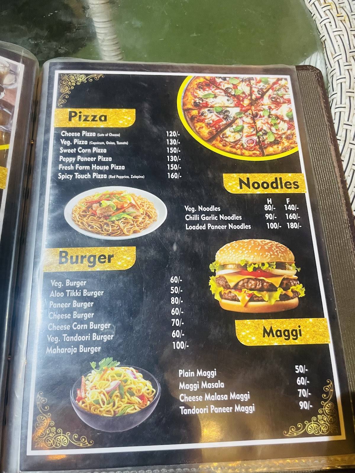 Gold sip cafe menu