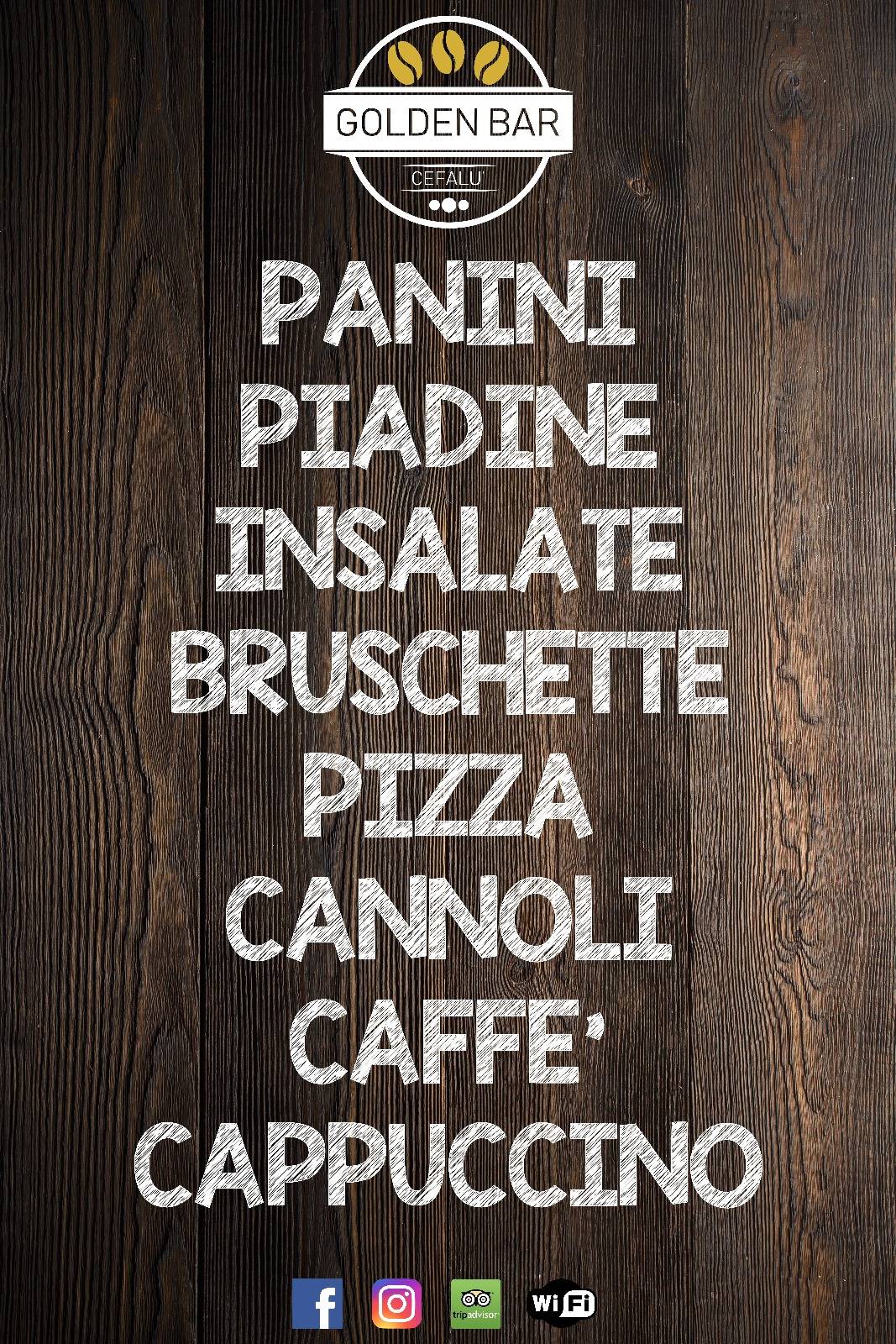 Menu di Golden food & bar - ristobrunch , pizzeria , paninoteca 