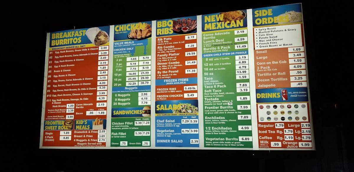 Menu at Golden Pride BBQ, Albuquerque, Central Ave NW