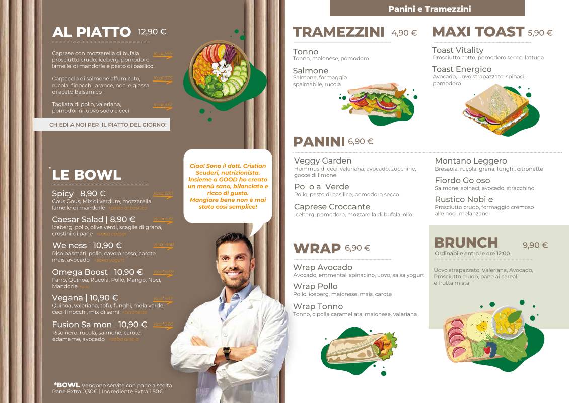 Menu di Good Natural Food 