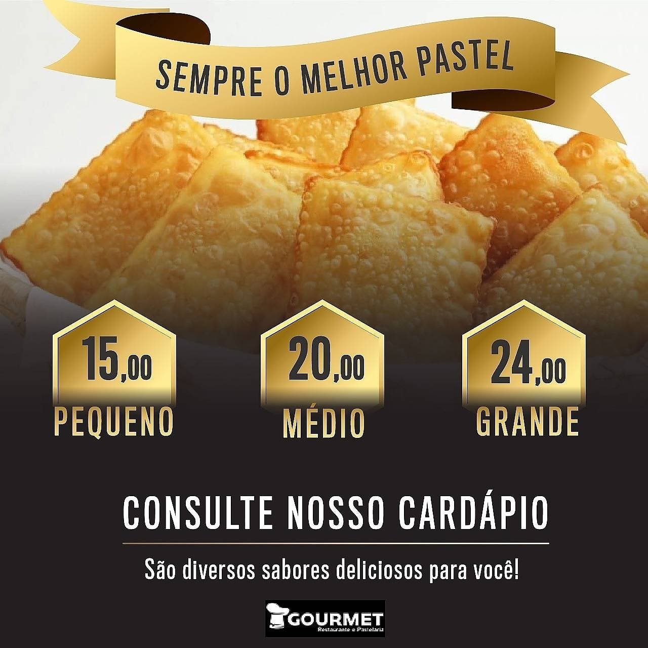 Gourmet cardápio