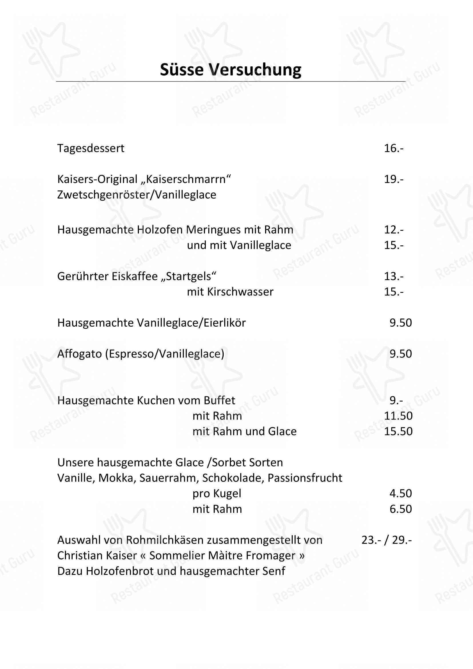 Menu bar per Grandis Ustria da Vin ristorante con griglia