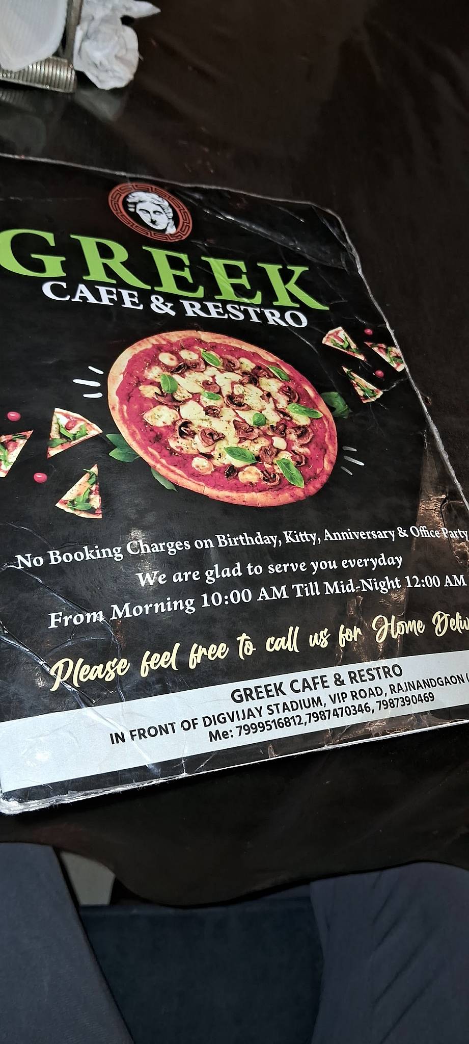 Greek Cafe & Restro menu