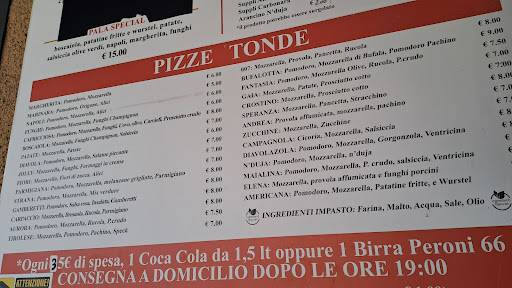 Menu di Gusto Pizza Andrea 