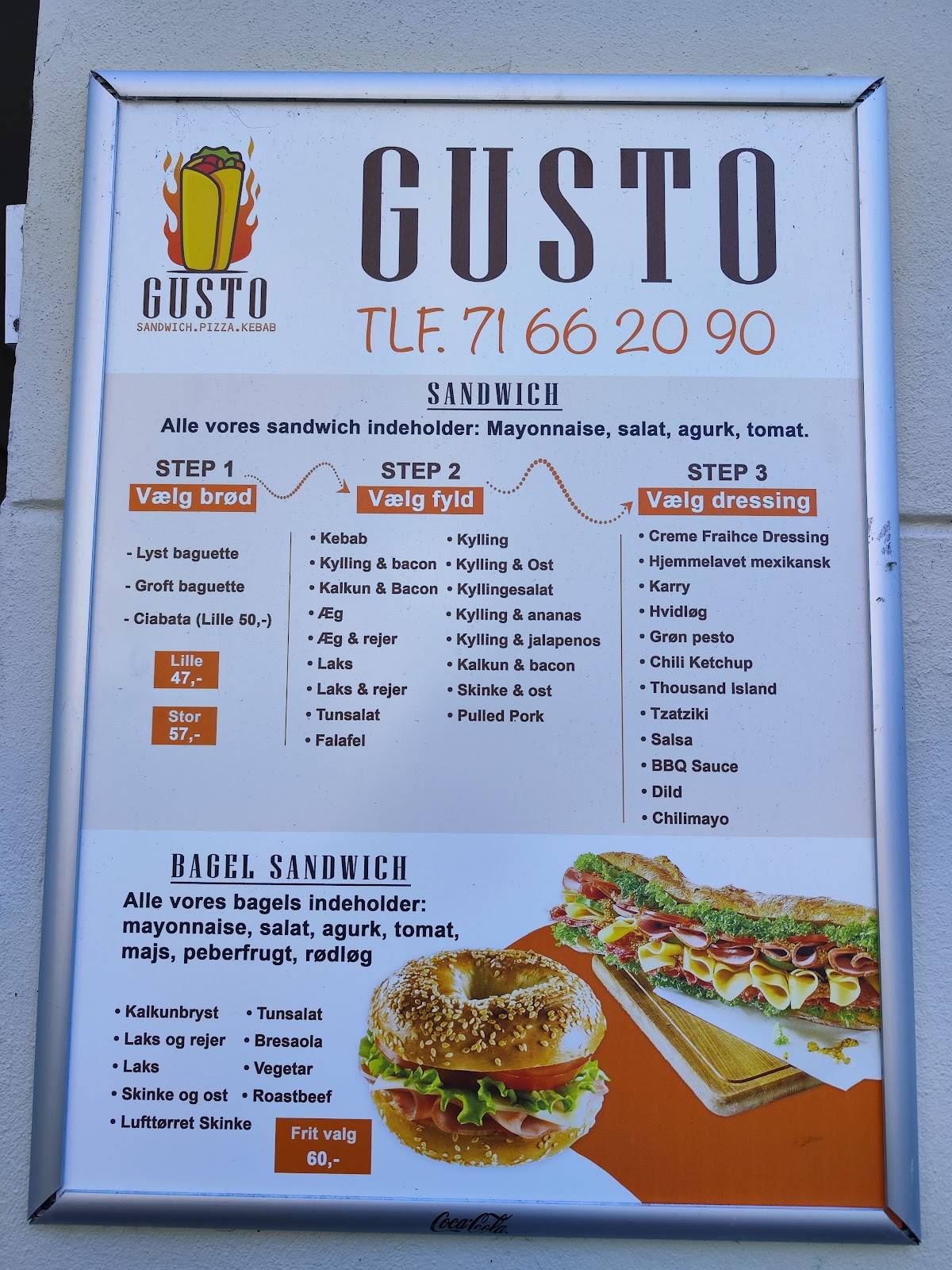 Menu de Gusto Sandwich
