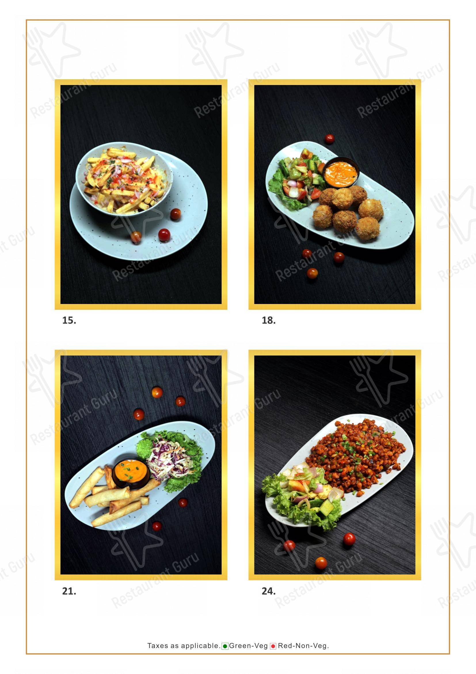 HIVE Restaurant & Bar - Menu