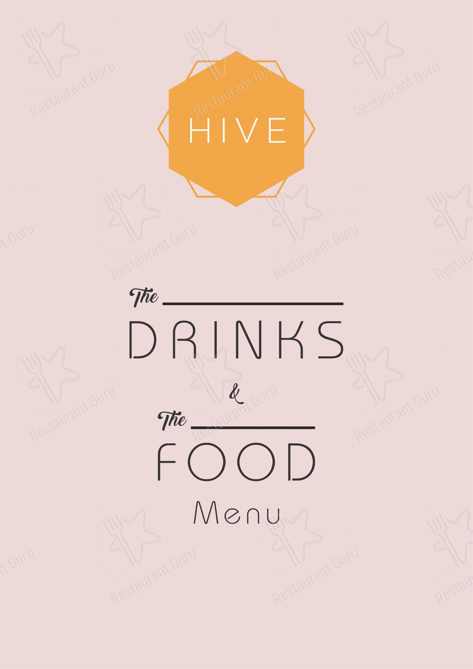 HIVE Restaurant & Bar in Jaipur - Menu