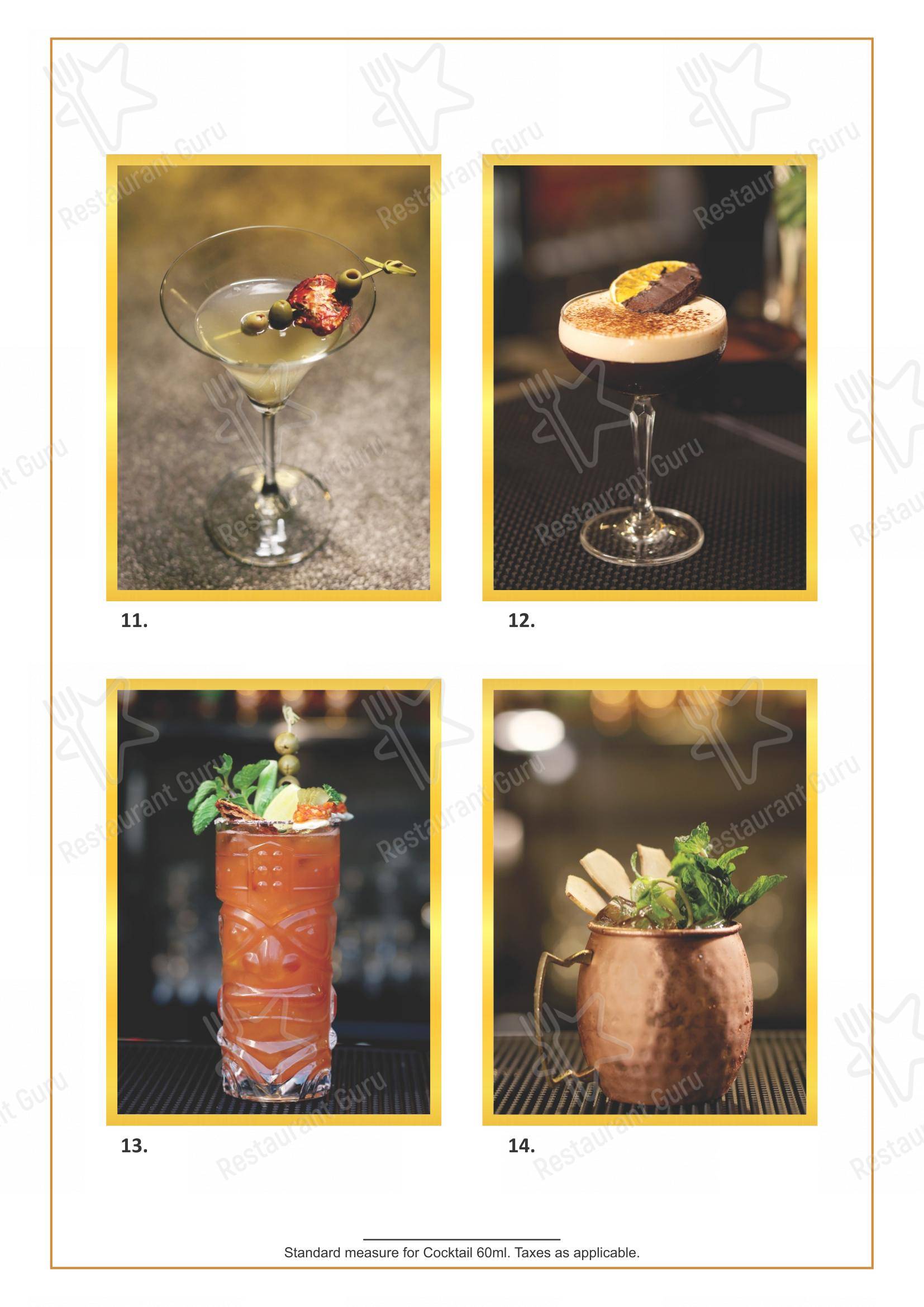 HIVE Restaurant & Bar in Jaipur - Menu