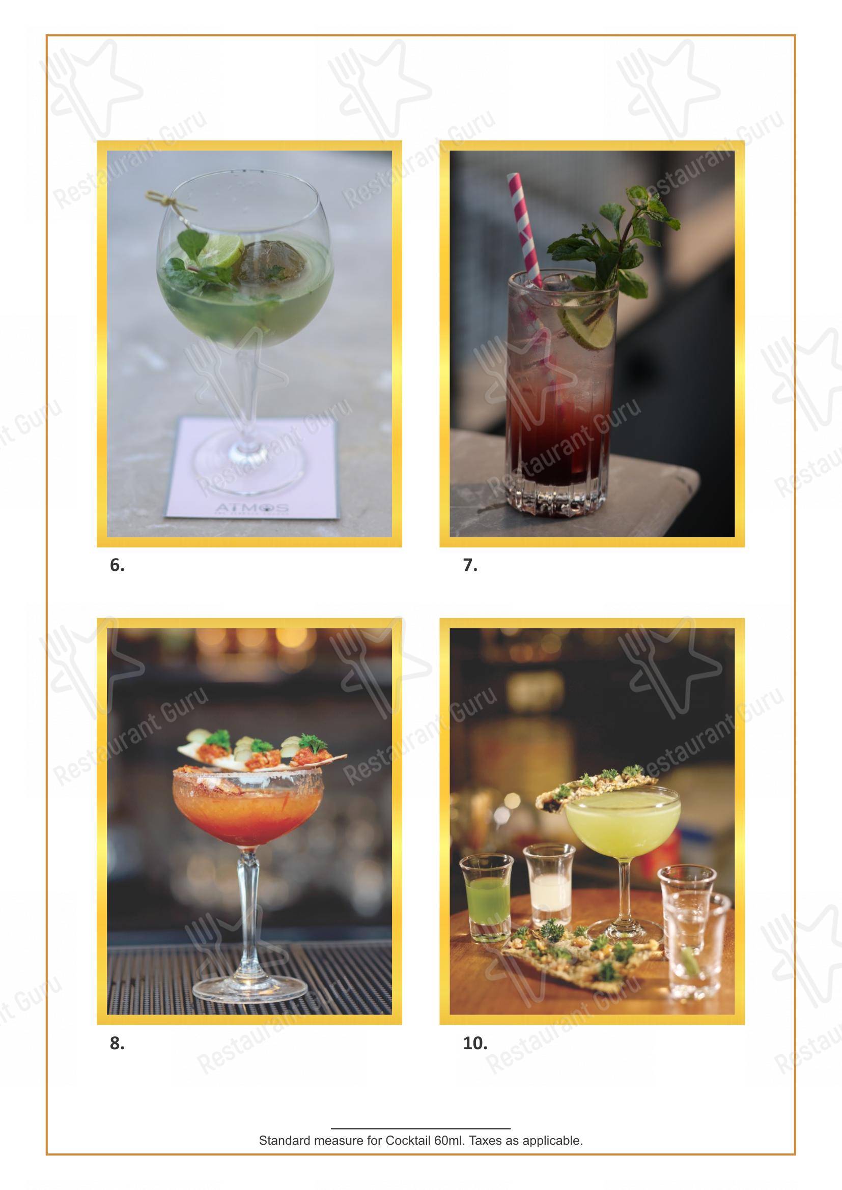 Menu for the HIVE Restaurant & Bar pub & bar