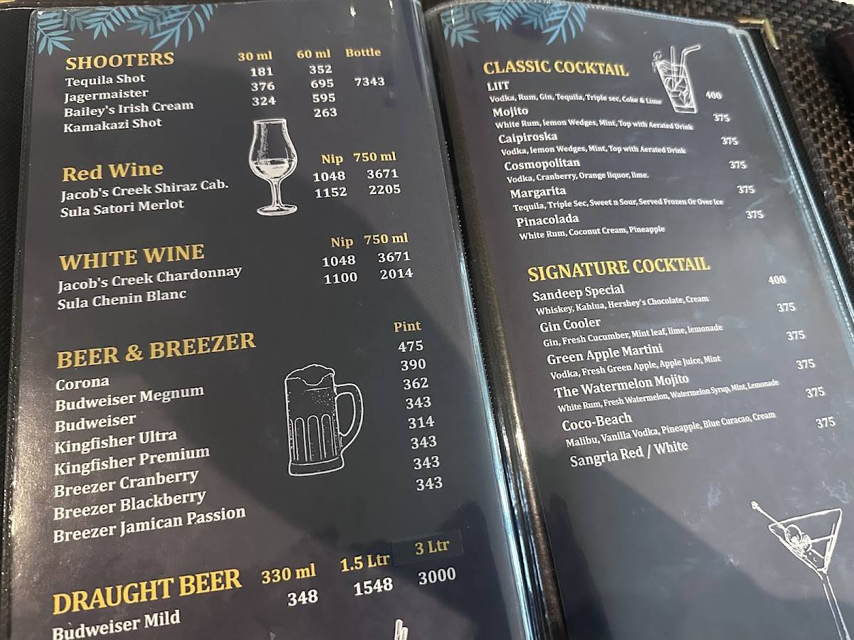 HOTEL SANDEEP menu
