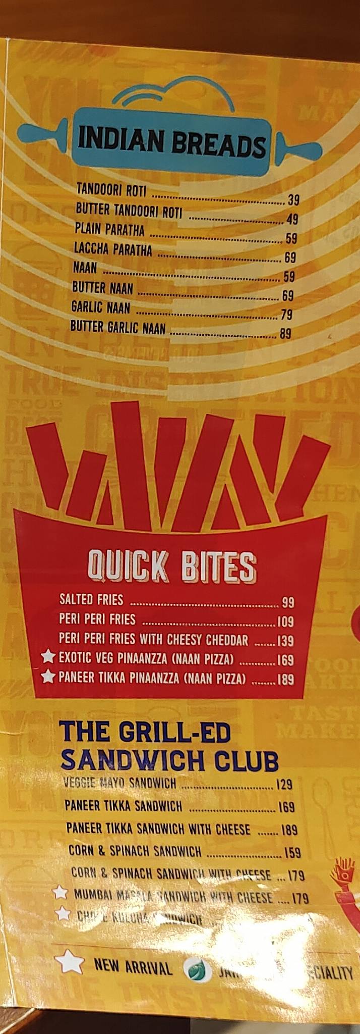Haldiram's menu