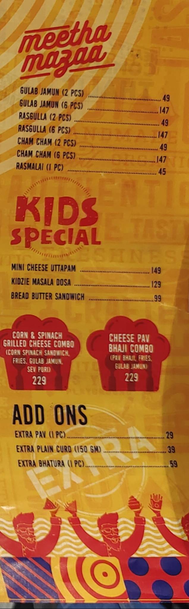 Haldiram's menu