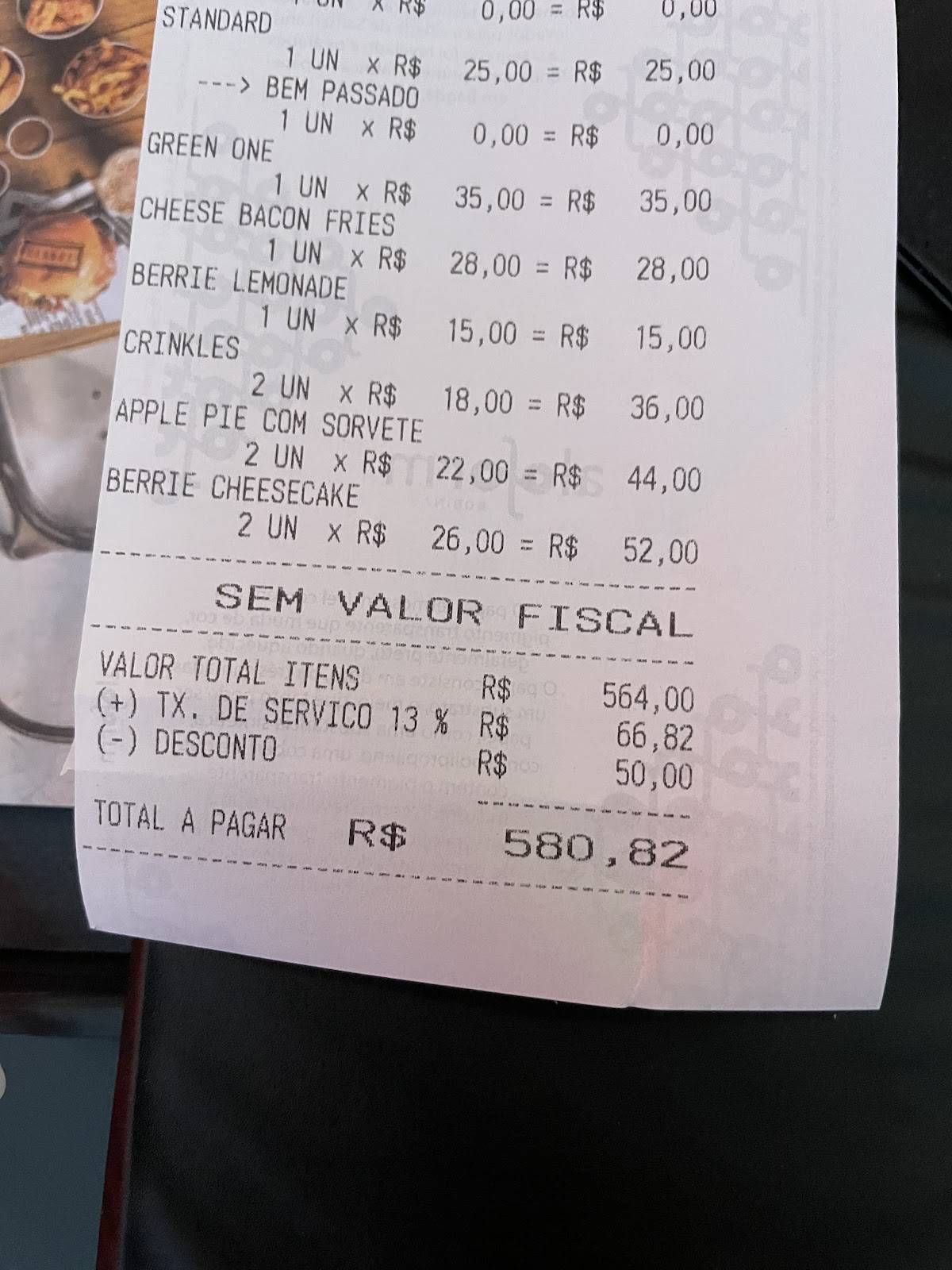Bullguer Vila Nova Conceição cardápio