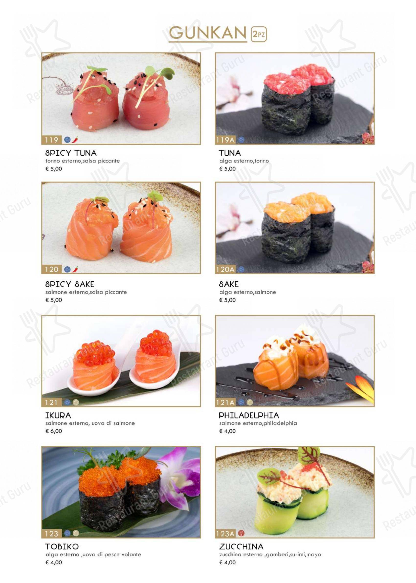 Menu di Hanami Asian Fusion - Menu
