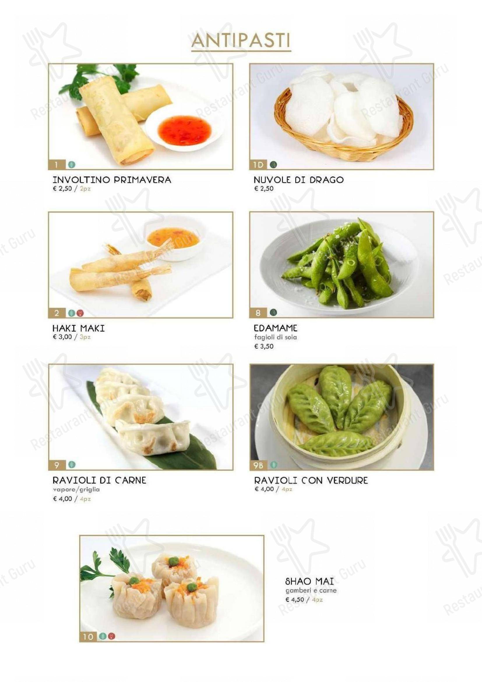 Menu di Hanami Asian Fusion - Menu bar
