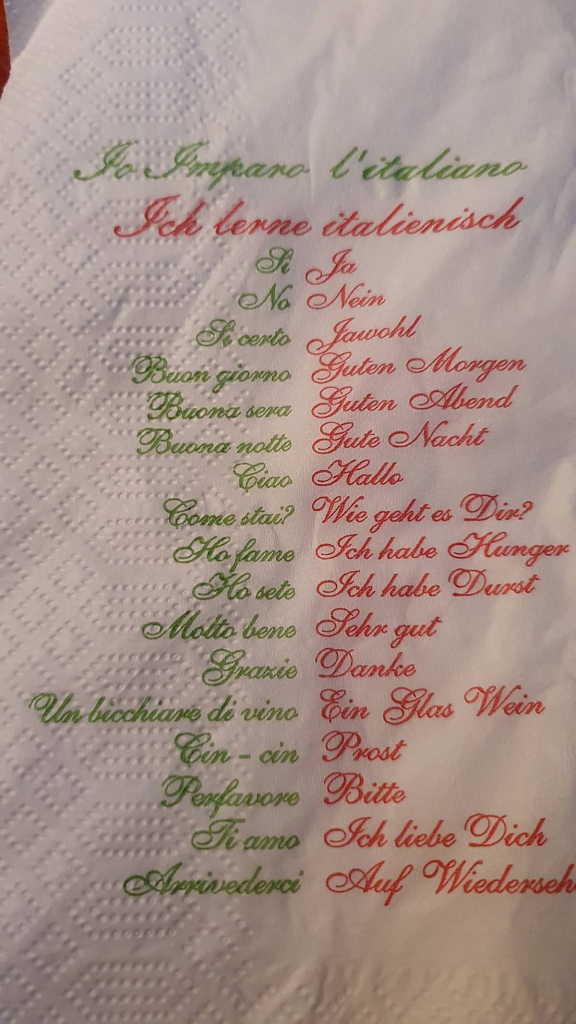 Menu de Harmonie Pizza Service