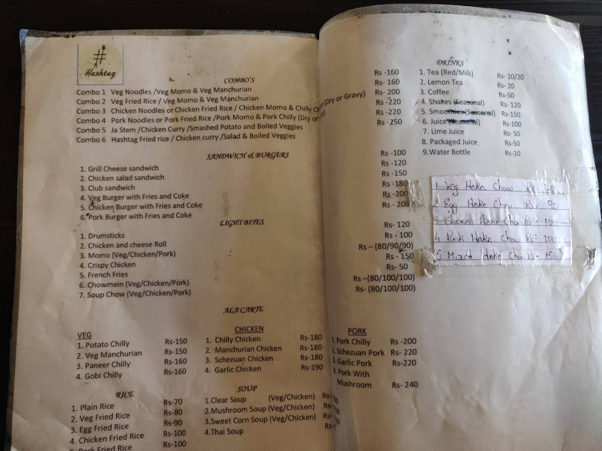 hashtag shillong menu