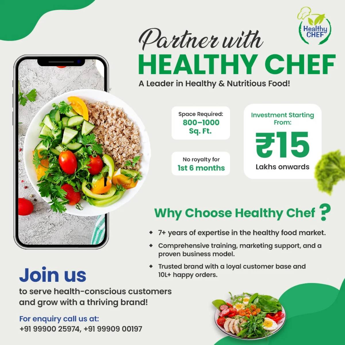 Healthy Chef menu