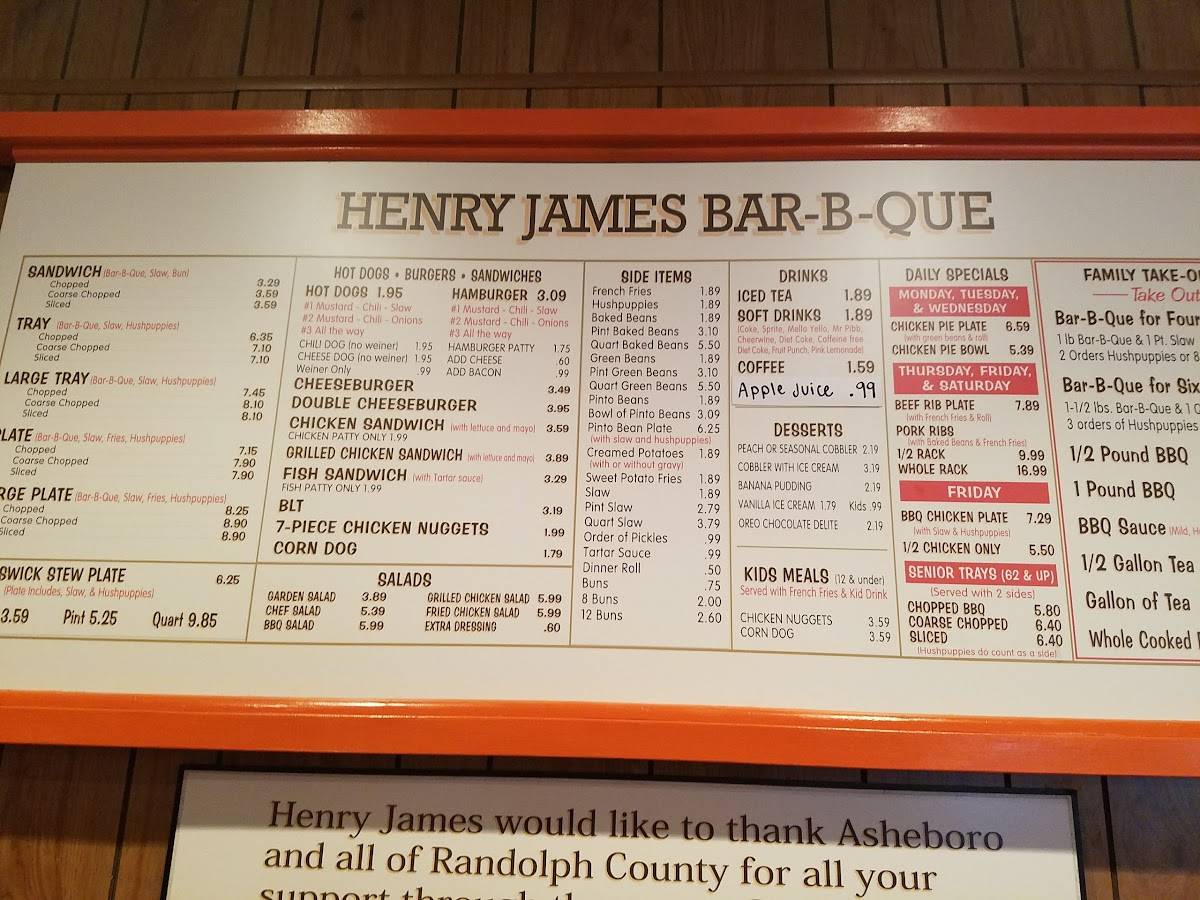 Henry james bbq best sale