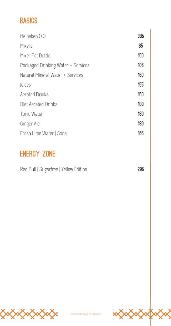 Hitchki, BKC menu