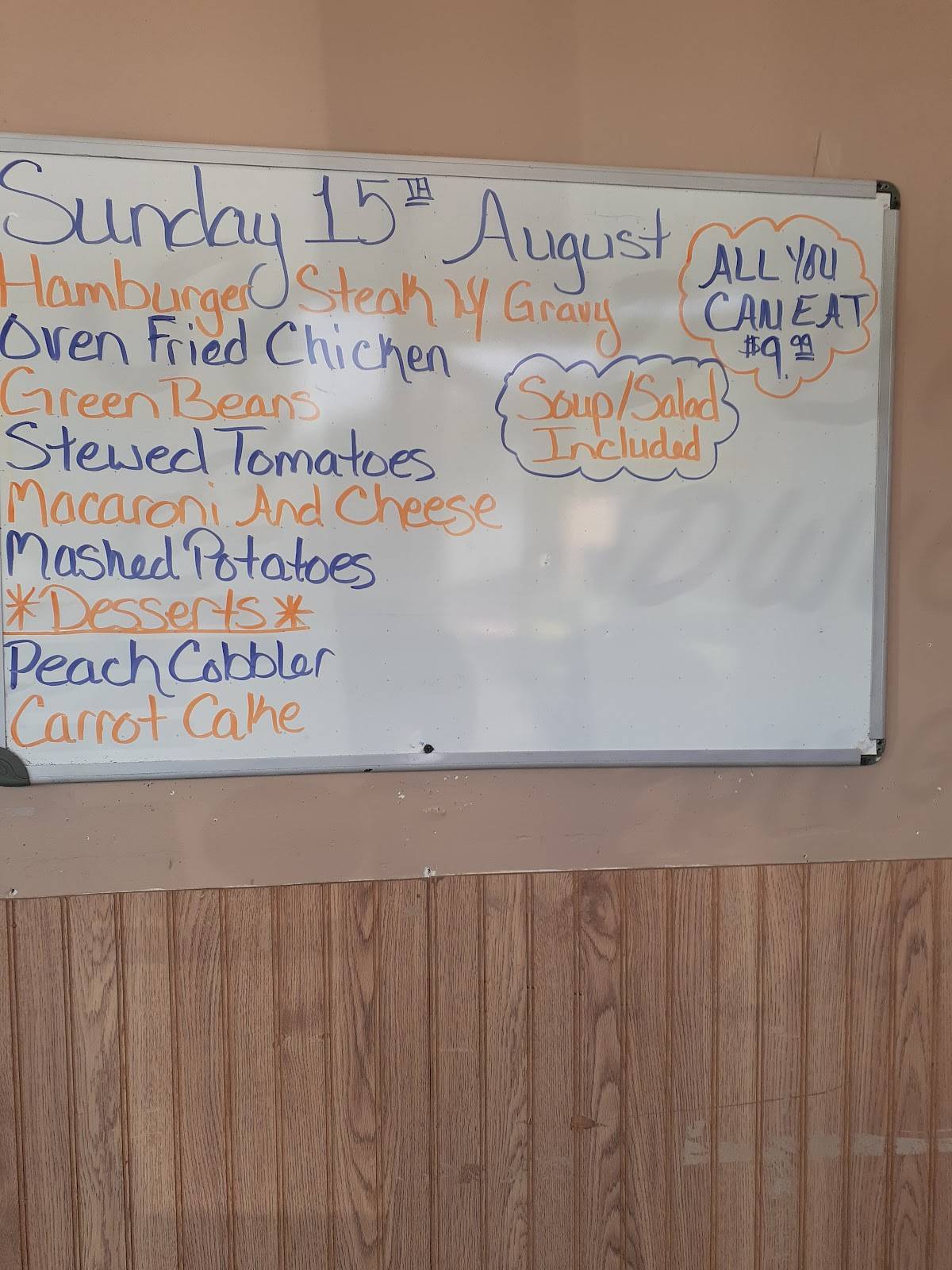 Menu at Hometown Restaurant, Peterstown, 137 Market St