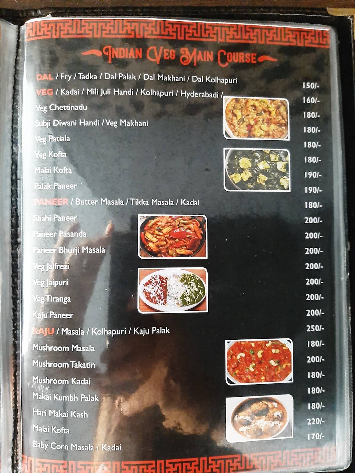 Hotel Canton Bar & Kitchen menu