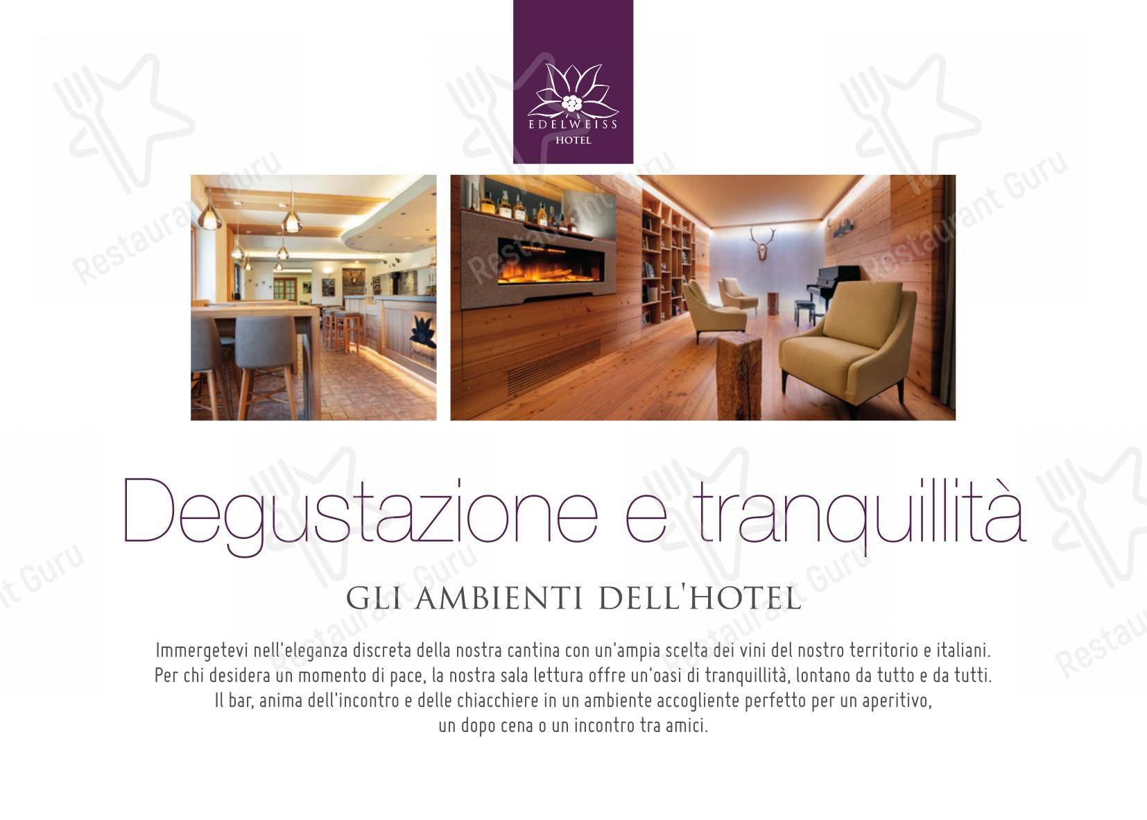菜单 per Albergo Ristorante Edelweiss - Larespa in Crodo