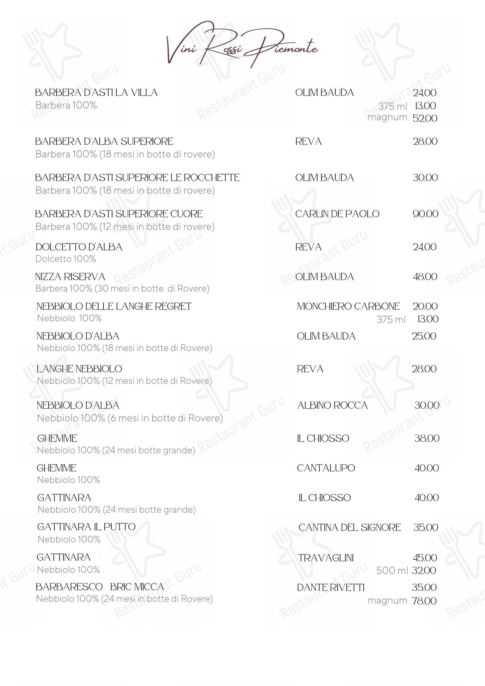 Albergo Ristorante Edelweiss - Larespa in Crodo - Коктейльная карта