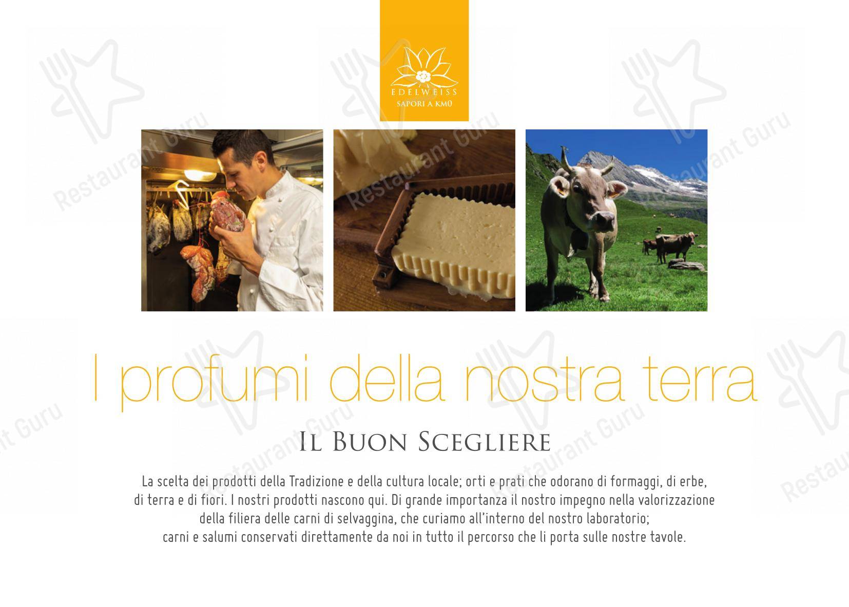 Albergo Ristorante Edelweiss - Larespa in Crodo - 菜单