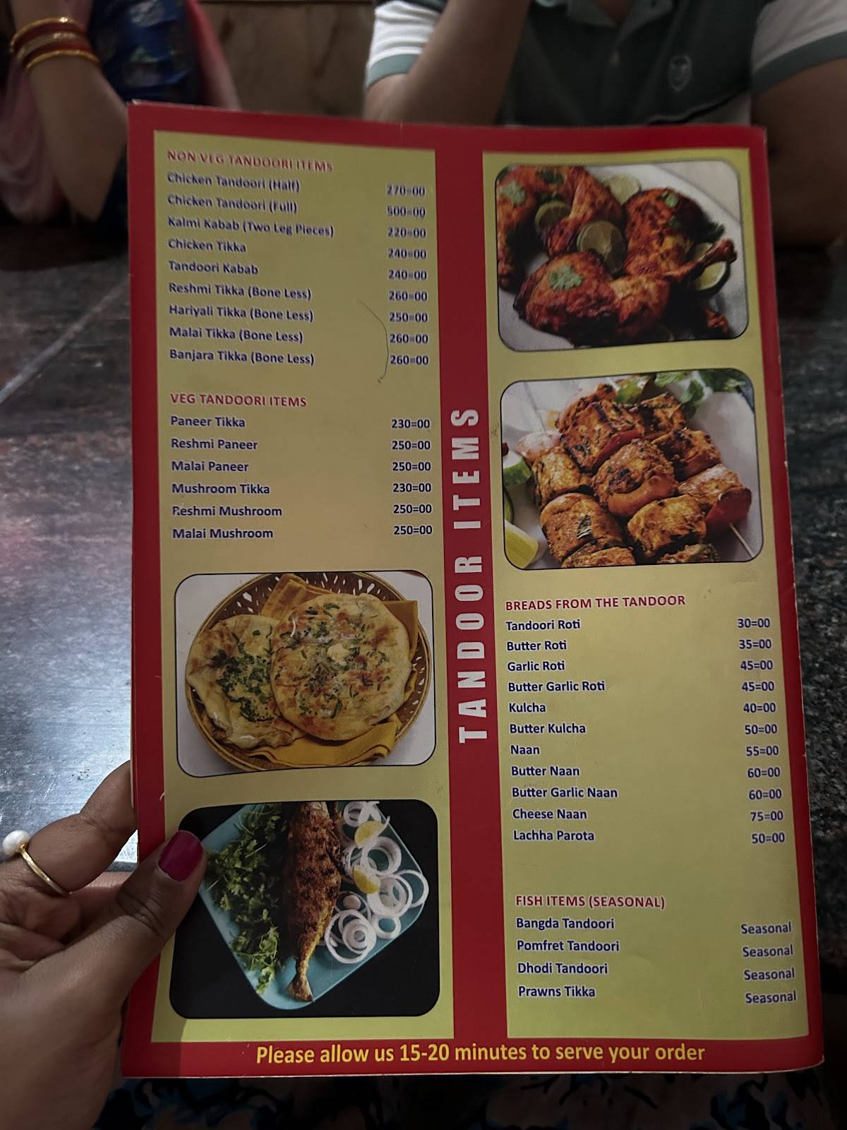 Hotel Moonlight, kumta ಹೋಟೆಲ್ ಮೂನ್ ಲೈಟ್ ಕುಮಟಾ menu