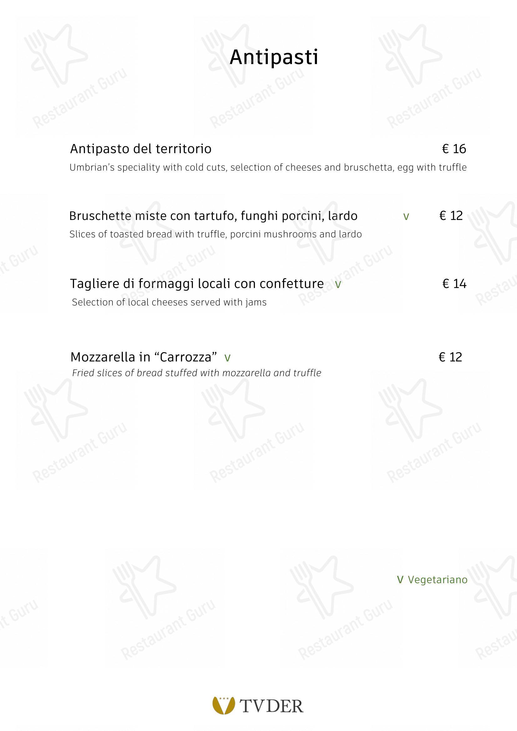 Menu bar per Hotel Ristorante Tuder in Todi
