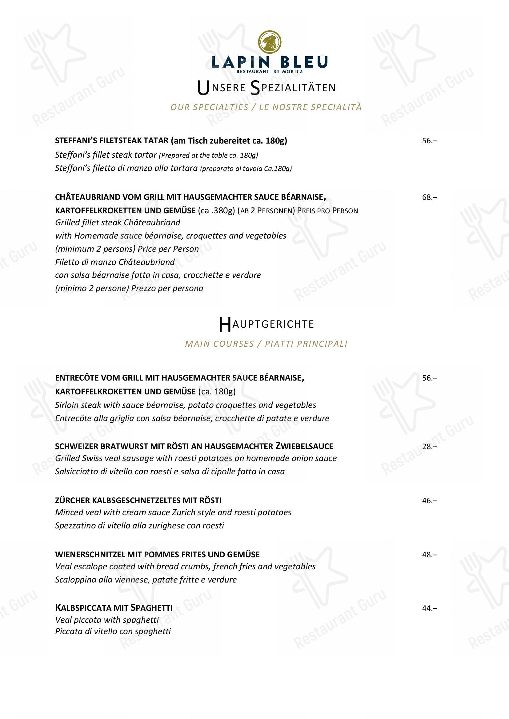 菜单 per Hotel Steffani in San Maurizio