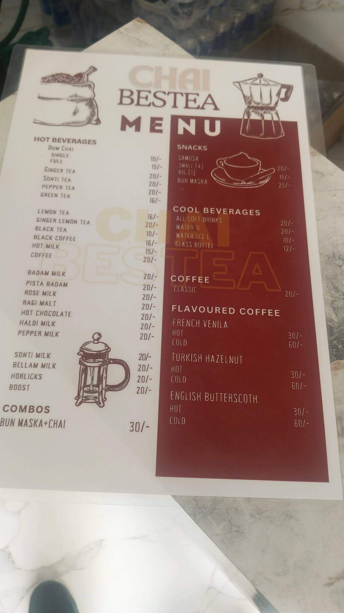 Hotel new bawarchi menu