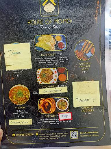 House Of Mo:Mo : Shillong menu