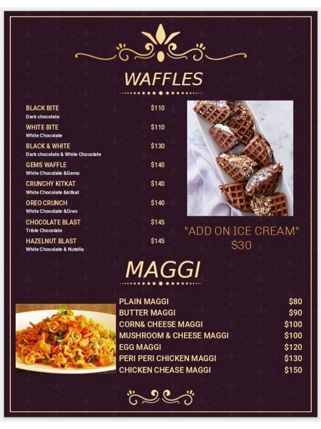 House Of Secrets menu