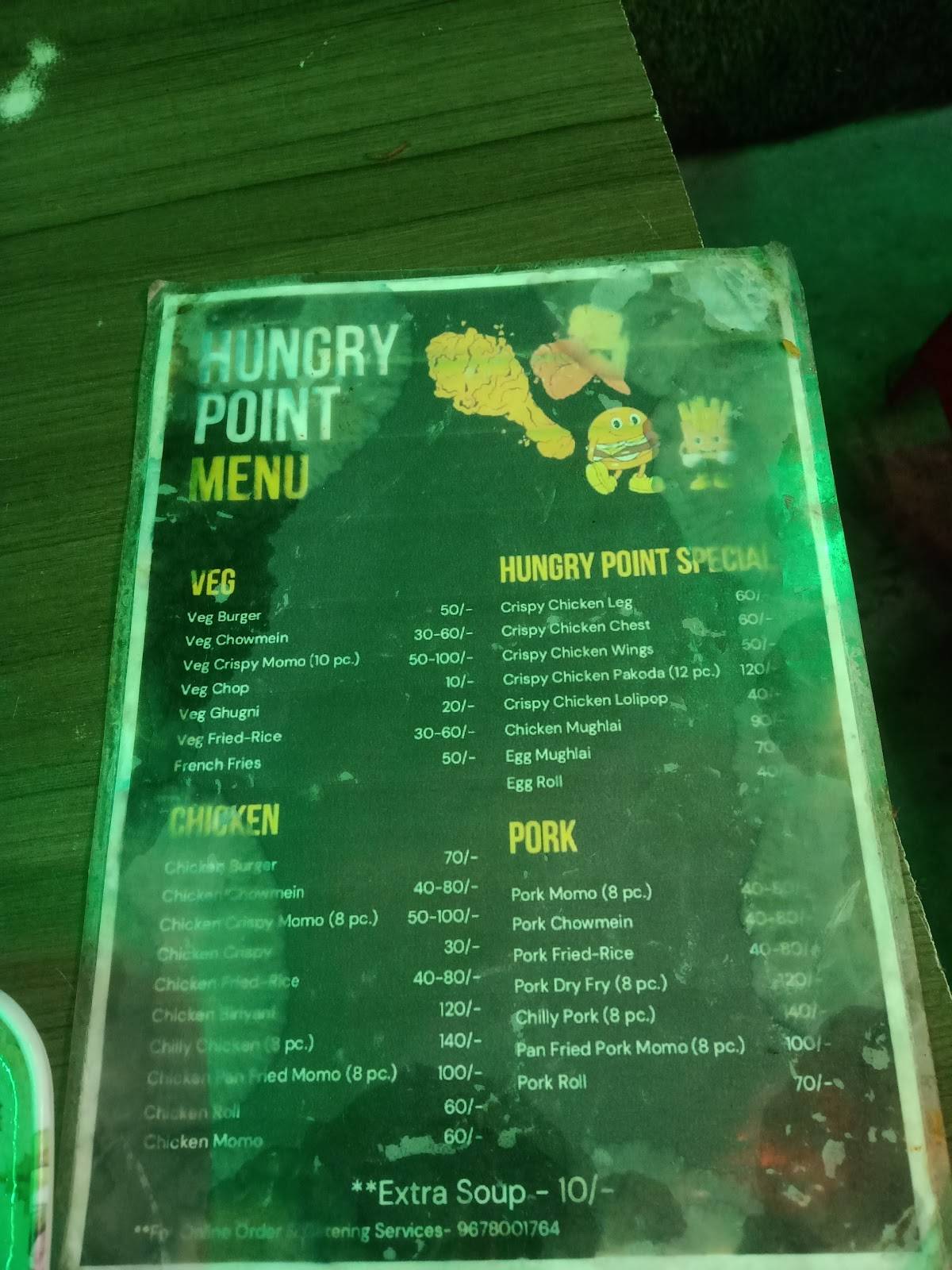 Hungry Point menu
