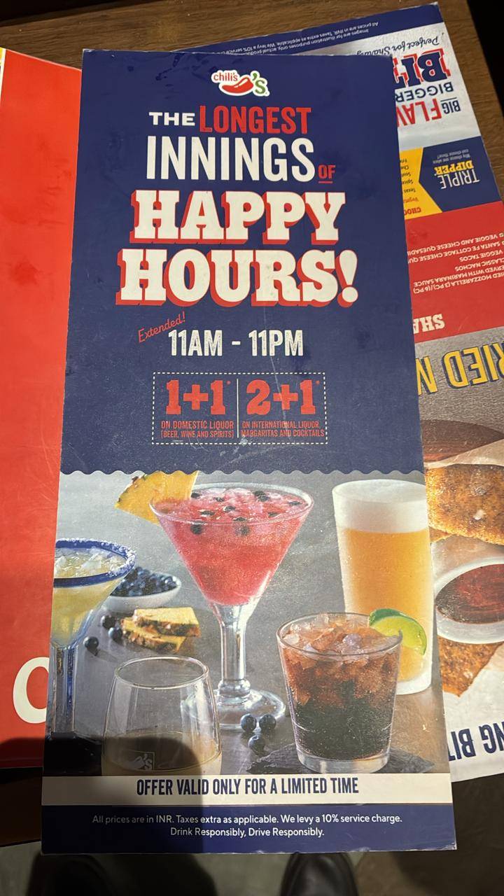 Chili's Grill & Bar menu