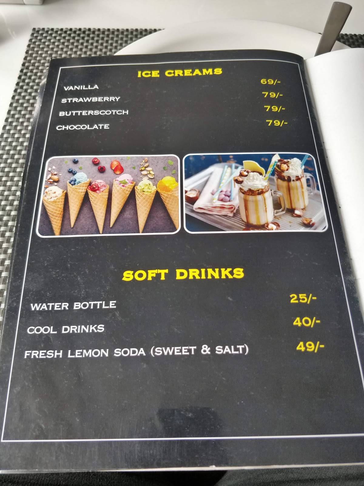 Pepper Tree Restaurant menu