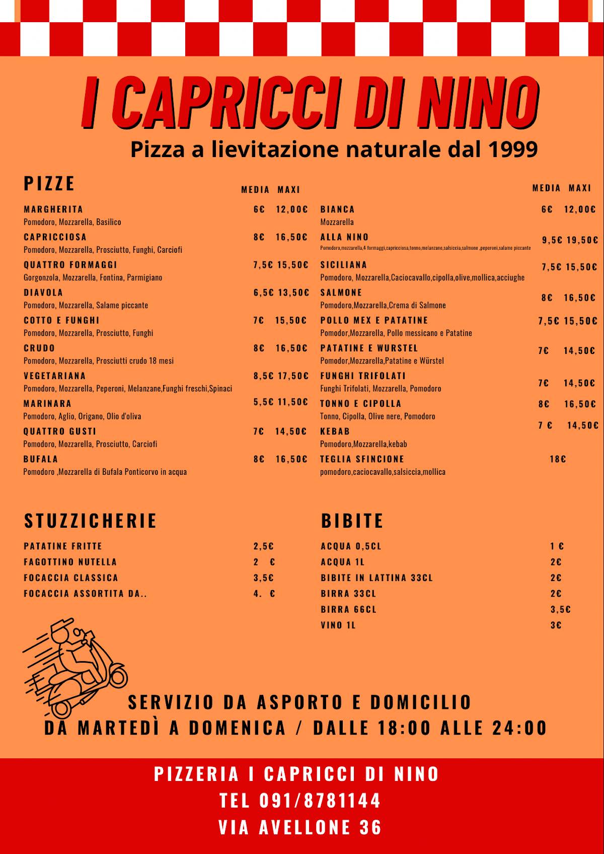 Menu di I Capricci Di Nino 