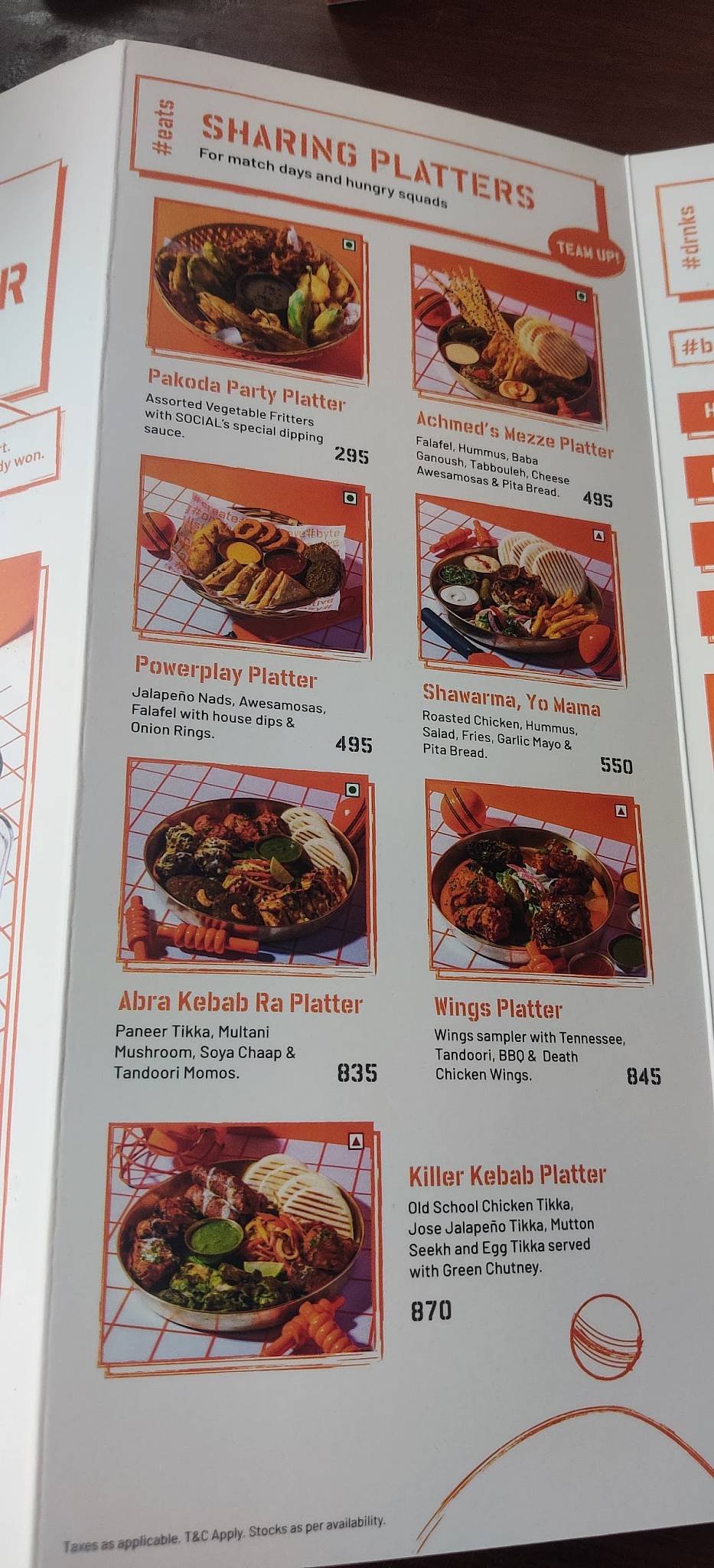 IFC Social menu