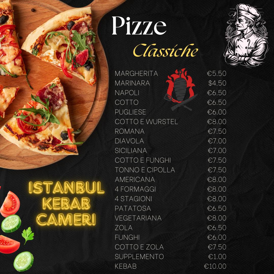 Menu di ISTANBUL KING KEBAB & PIZZA 