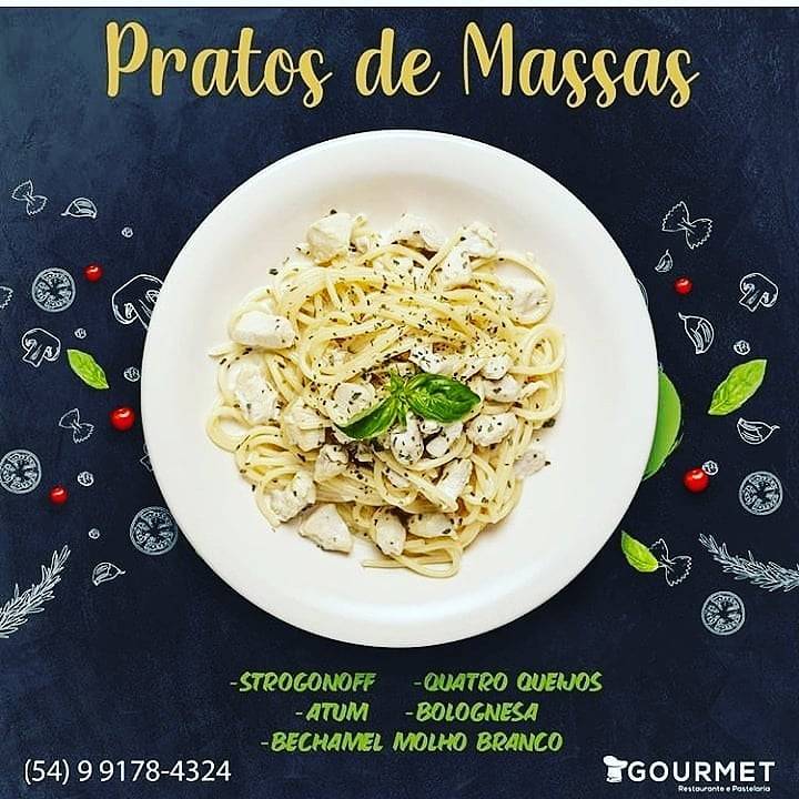 Gourmet cardápio