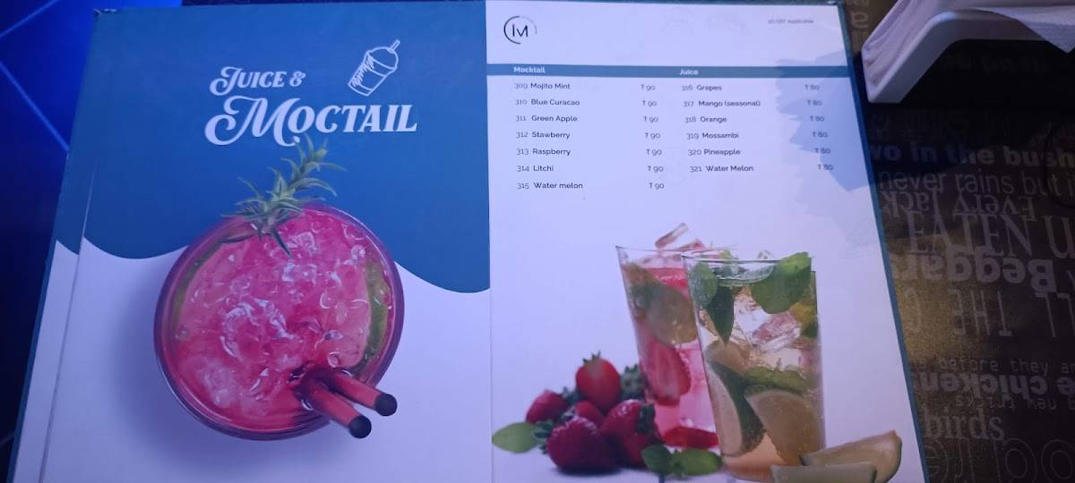 Ice Magic menu