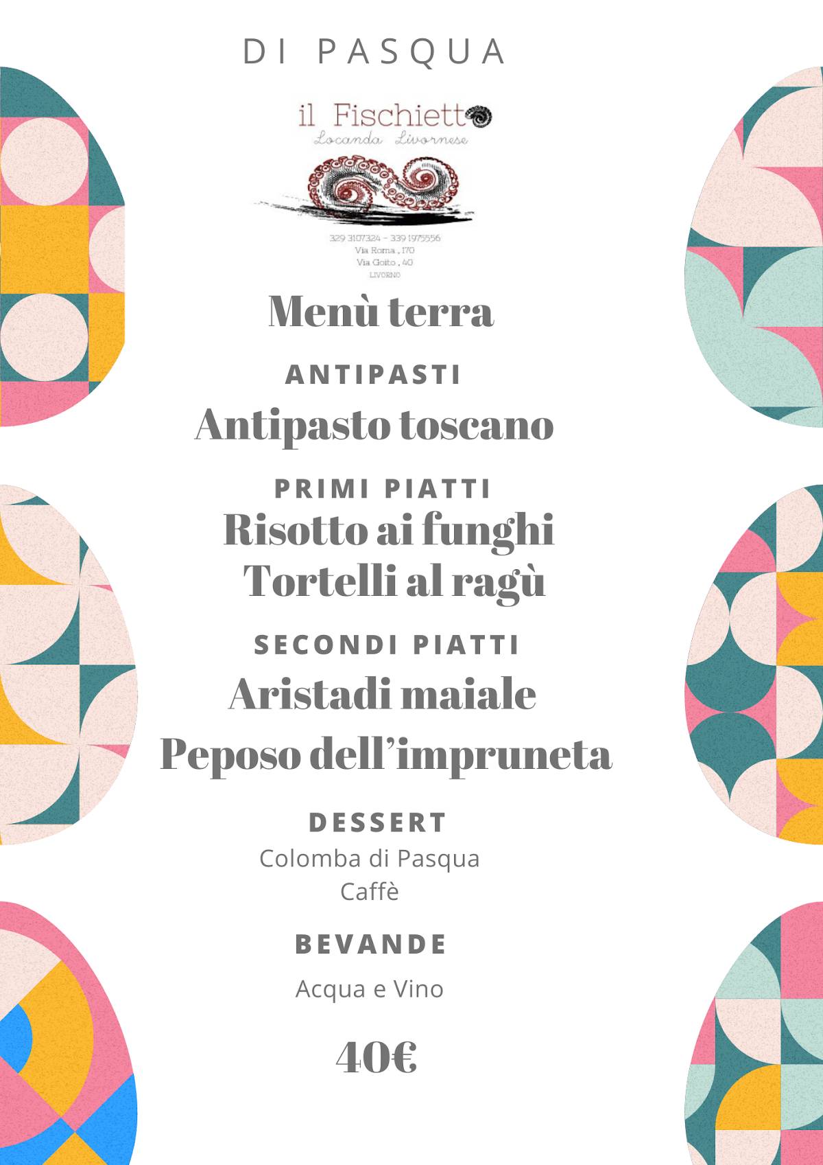 Menu di Il Fischietto 