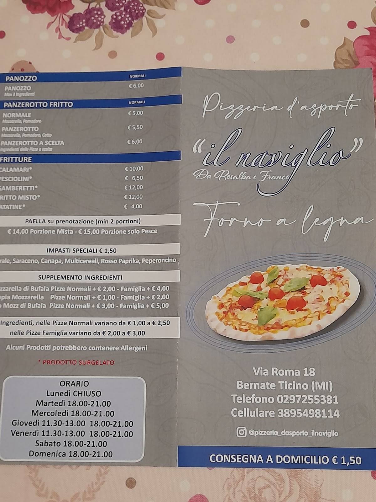 Menu di Il Naviglio 