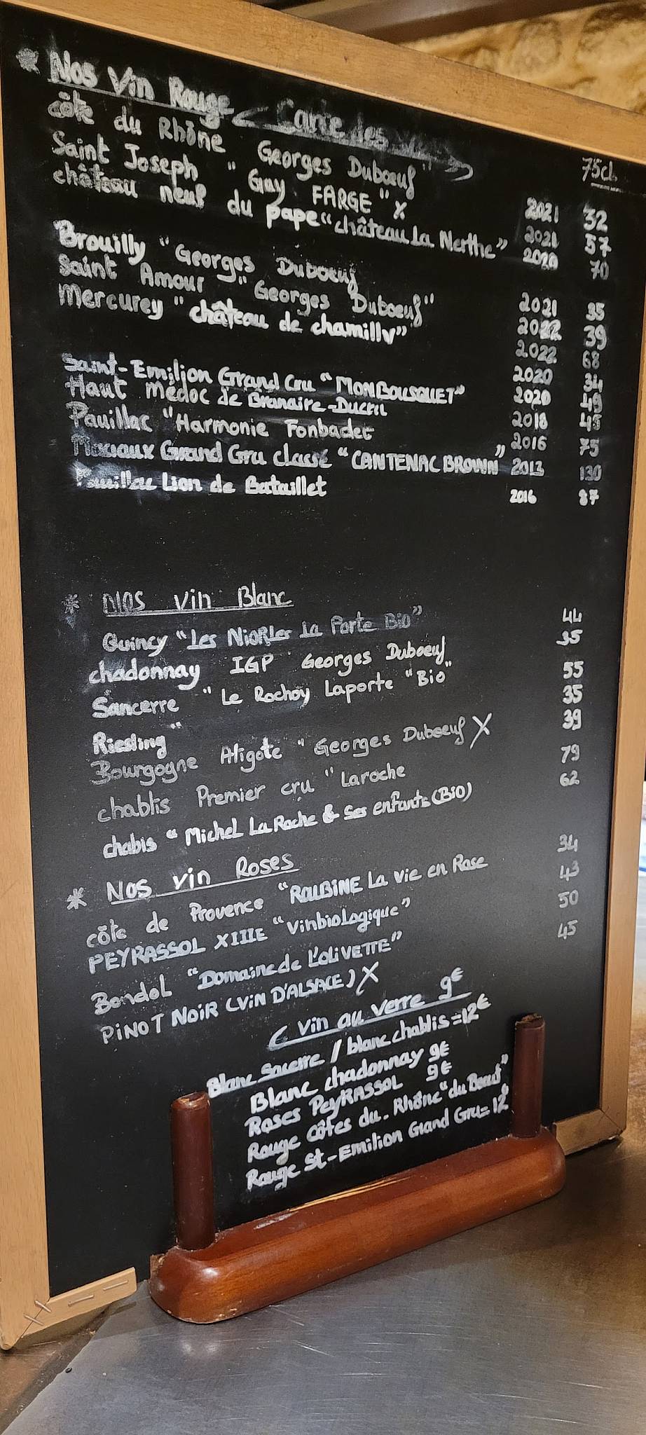 Menu de Inagiku
