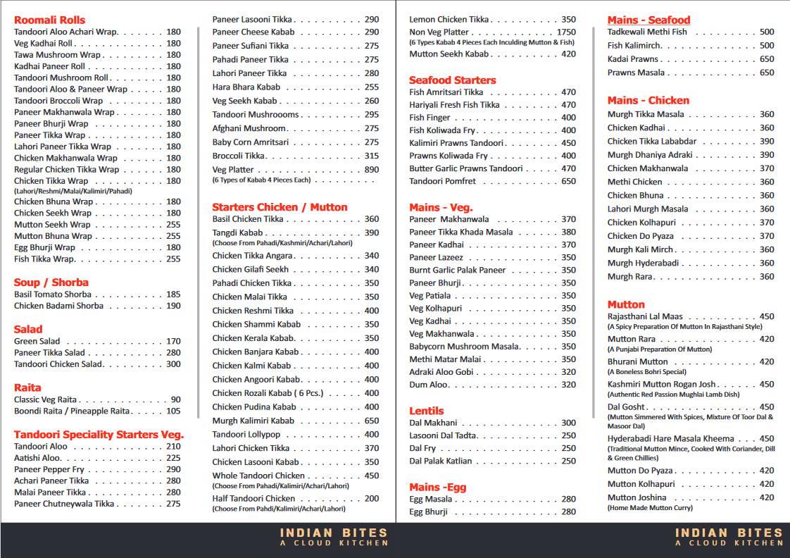 menu-at-indian-bites-a-cloud-kitchen-mumbai