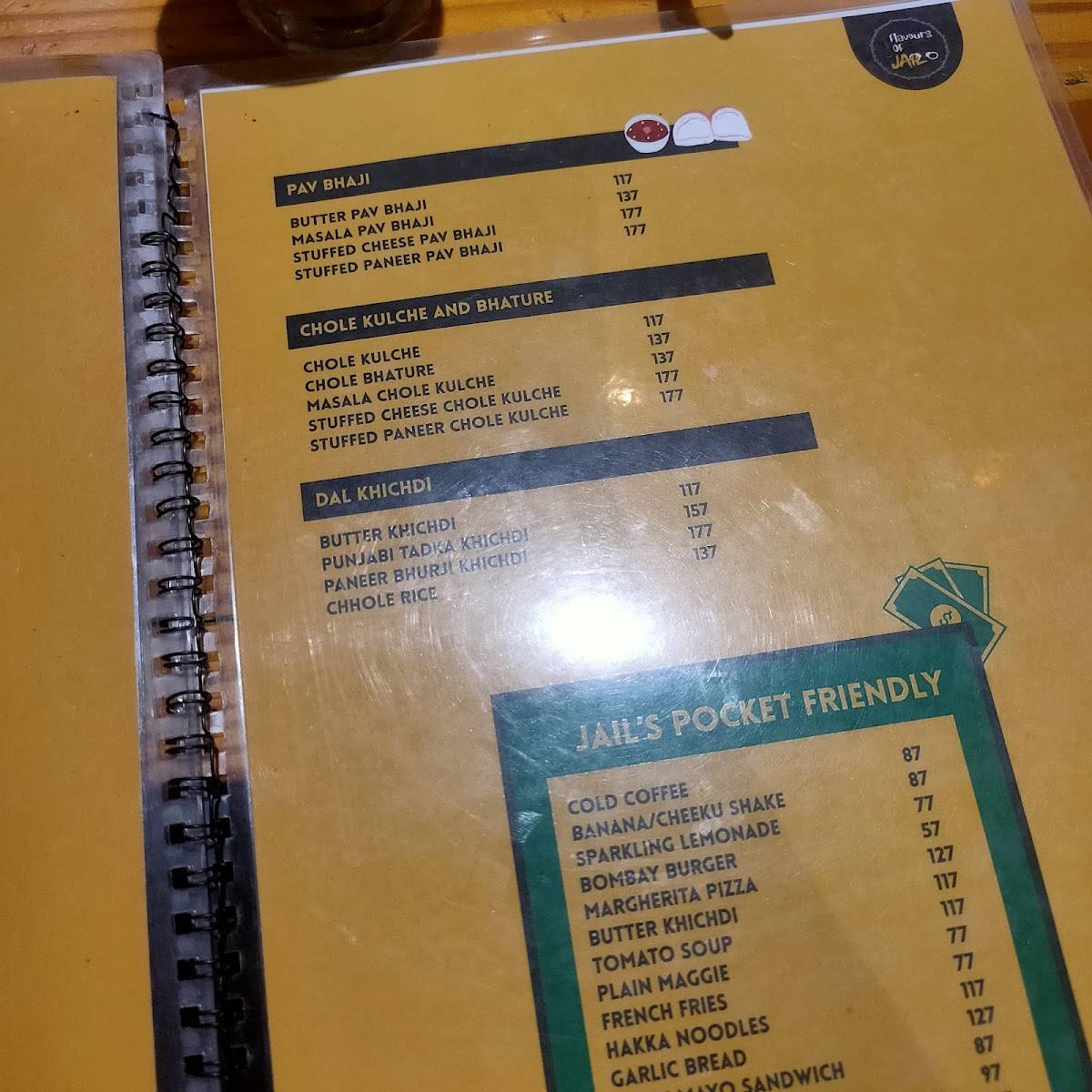 Flavours Of Jail ( Jail Cafe India ) menu