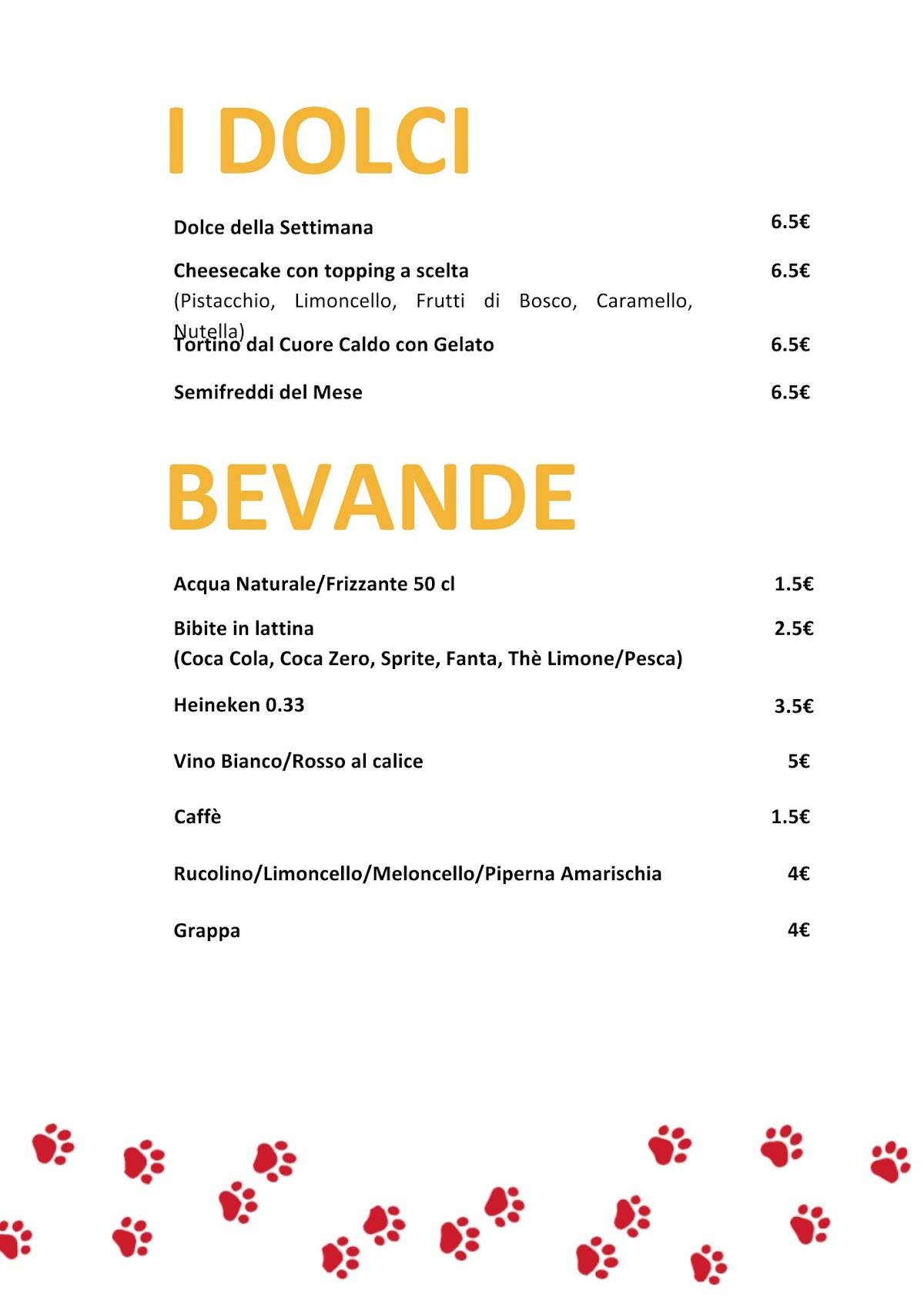 Menu di Figaro burger house 