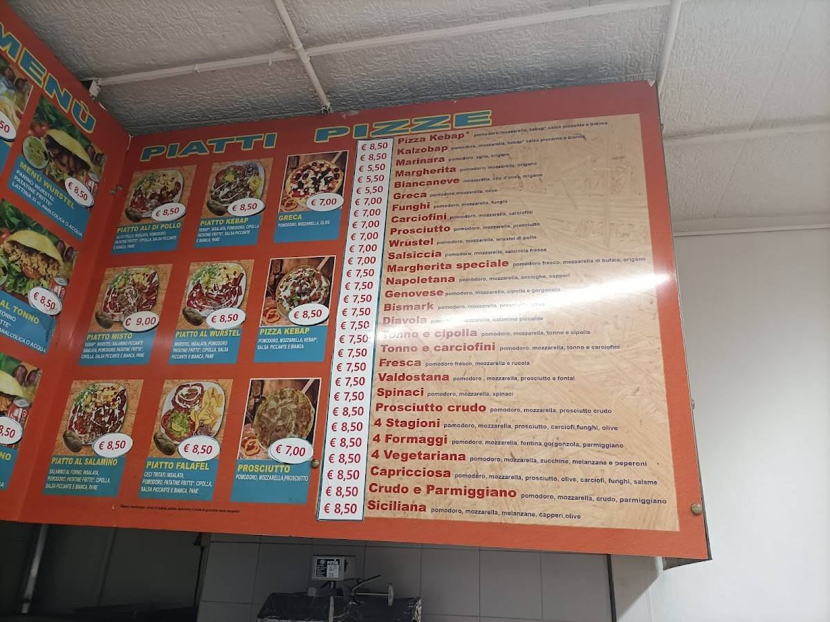 Menu di Istanbul Zio Pizza Kebap 
